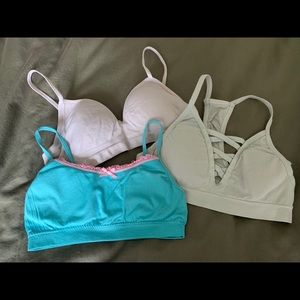 3 pack sports bras. details below. All 3 for $14.